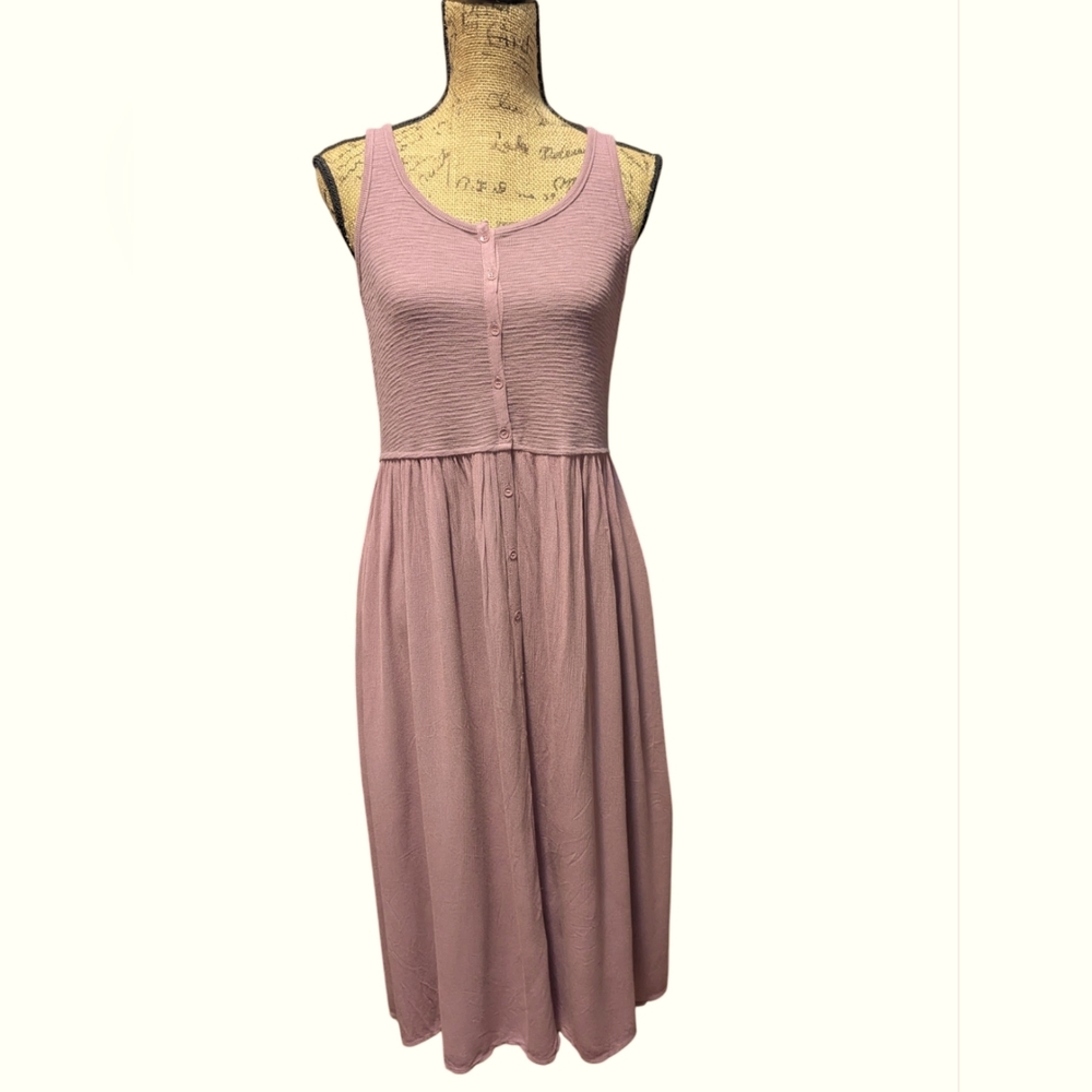 NWOT Small Frye Sleeveless Dusty Rose Dress With Pockets